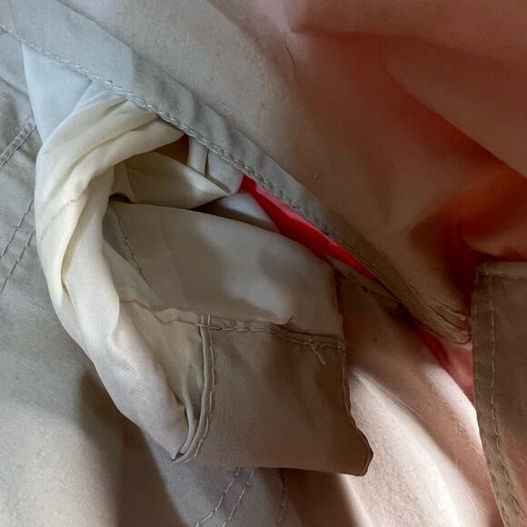 Vintage 90's London Fog Beige Women's M Parka Coat Jacket with hood - Picture 5 of 8